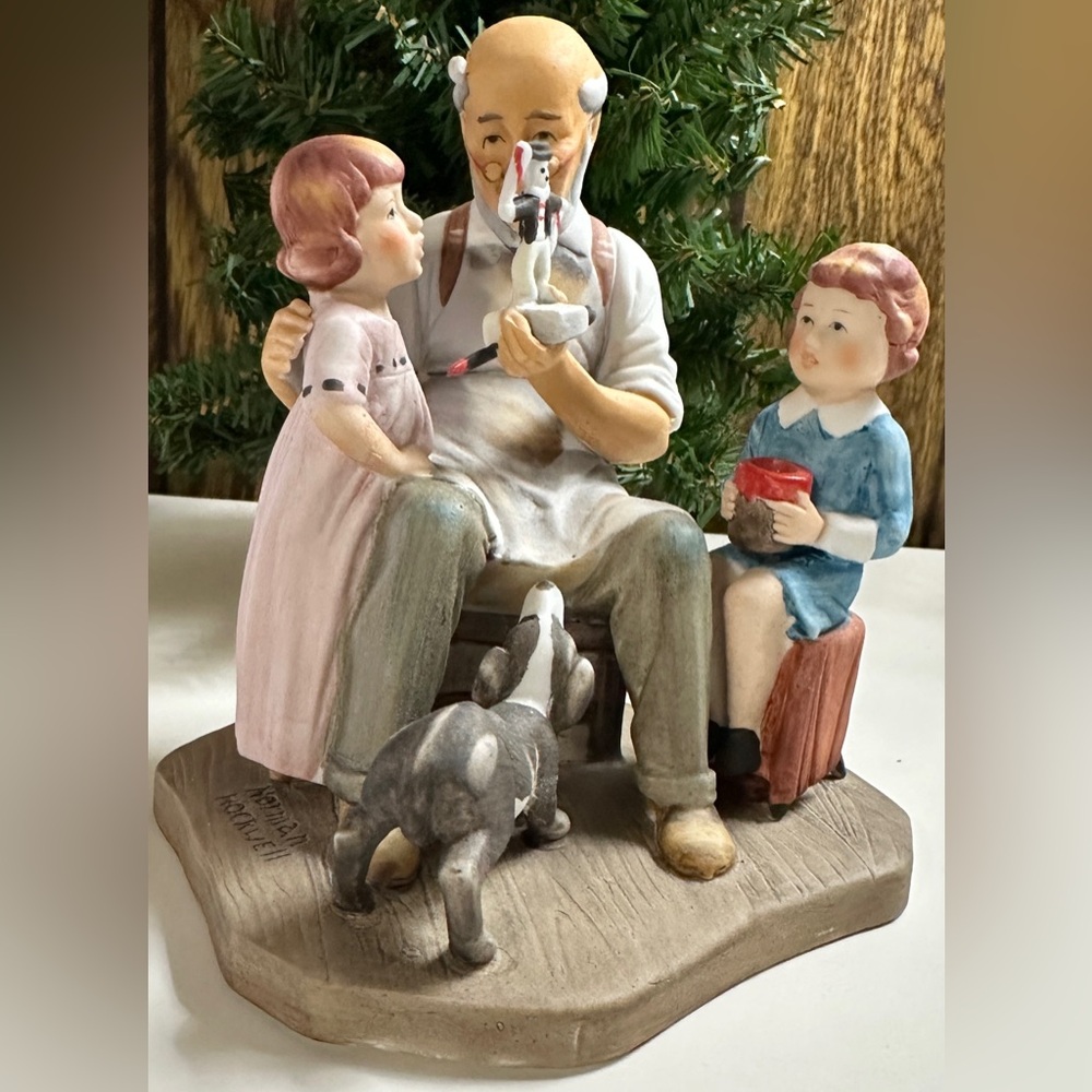 Norman Rockwell’s Collector’s Club 1980 Annual Figurine  The Toy Maker